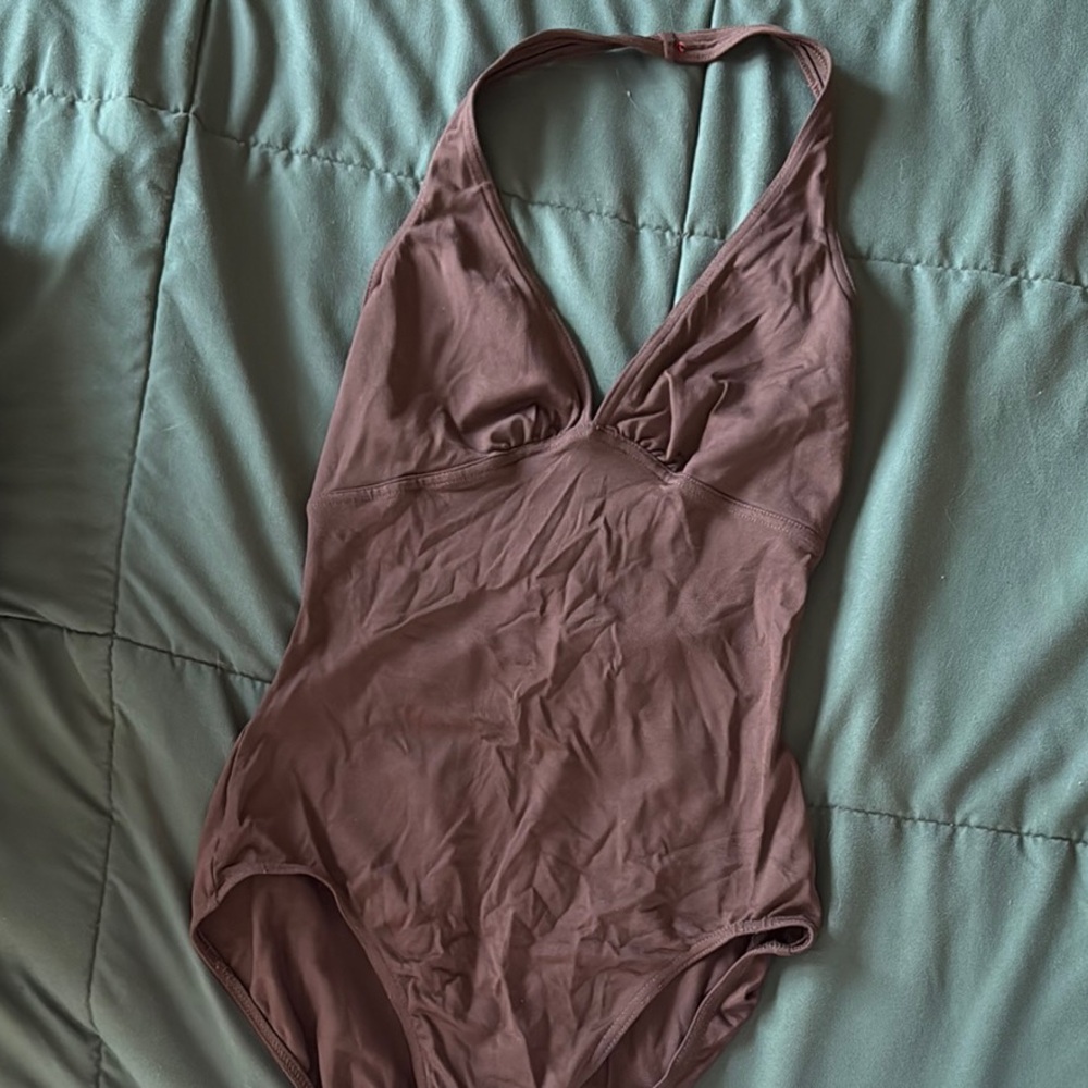 Brown Halter Mirella Leotard